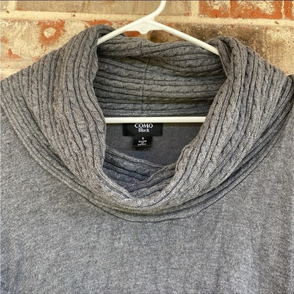 Cozy Gray Cowl Neck Sweater - Picture 3 of 7